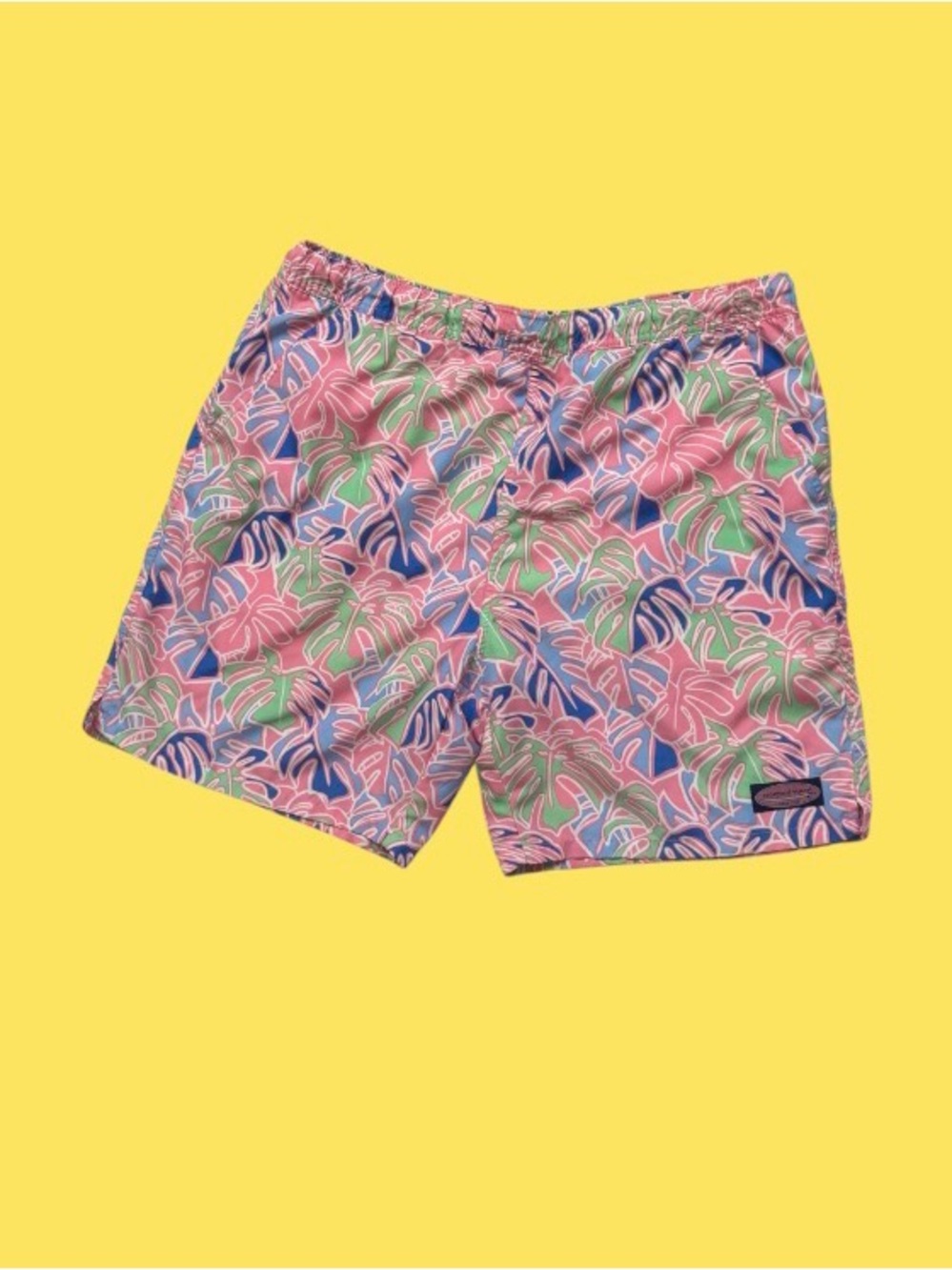 VINEYARD VINES Tropical palm swim Ttunks men’s swimsuit size Medium